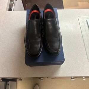 Rockport Black Leather Loafers for Men